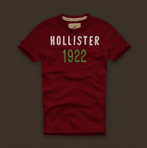 Hollister Hombres De Cuello Redondo Corto Remera HCO4224